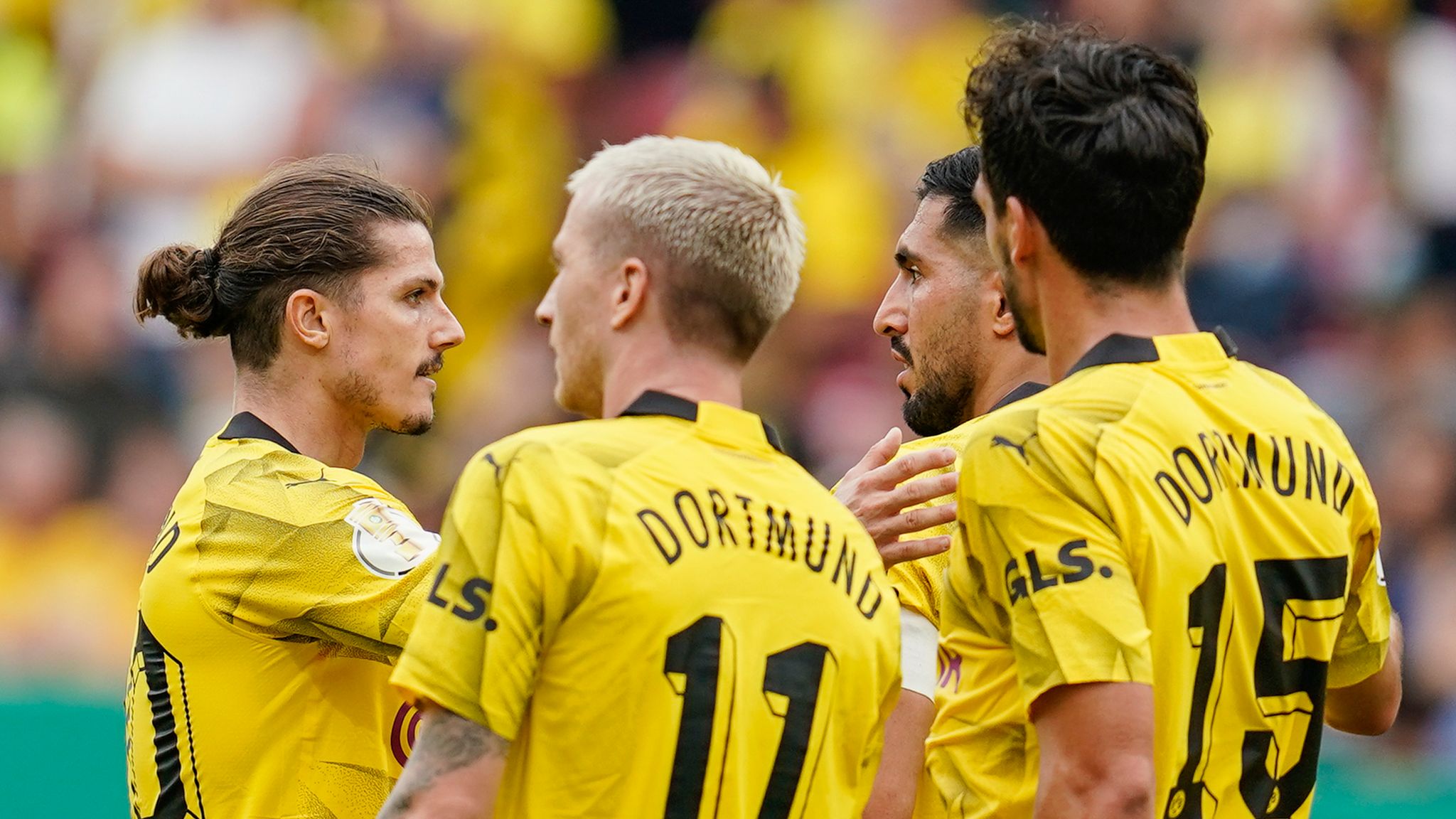 Borussia Dortmund back in Champions League race with 2-0 win over Hertha  Berlin | Football News - Times of India