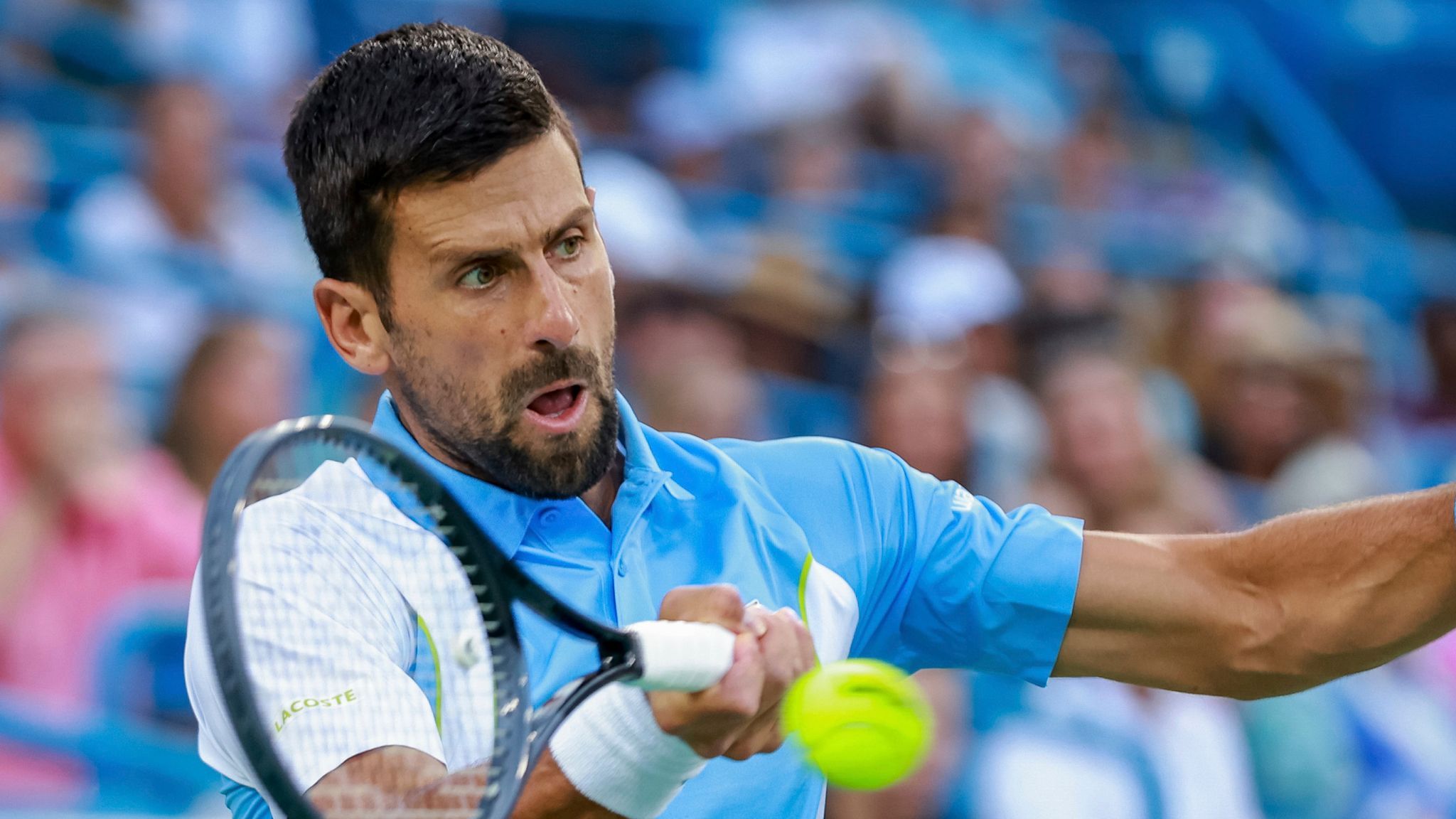 Novak Djokovic wins on his US return at Cincinnati Open after two-year absence Tennis News Sky Sports