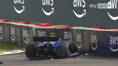 'I don’t know what happened, man' | Sargeant crash brings out safety car
