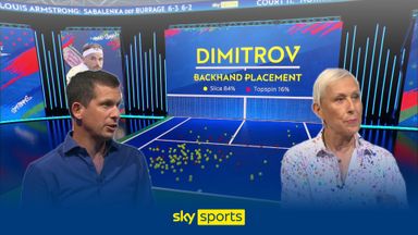 'At one point he was hitting 90 per cent backhand!' | Dimitrov's slice masterclass