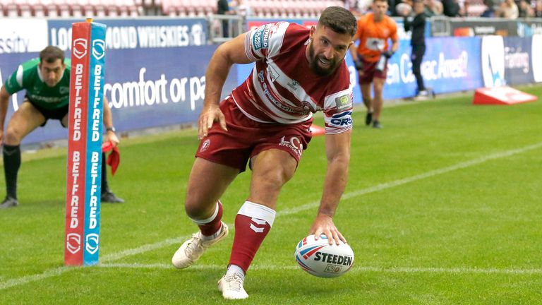 Abbas Miski ran in four tries as Wigan stormed to victory over Hull KR