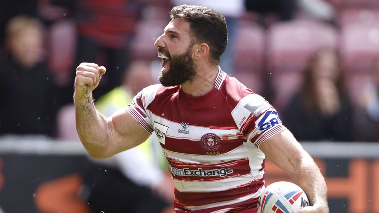 Wigan Warriors' Abbas Miski in Betfred Super League action (PA Images)