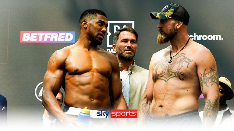 Anthony Joshua and Robert Helenius face off in London