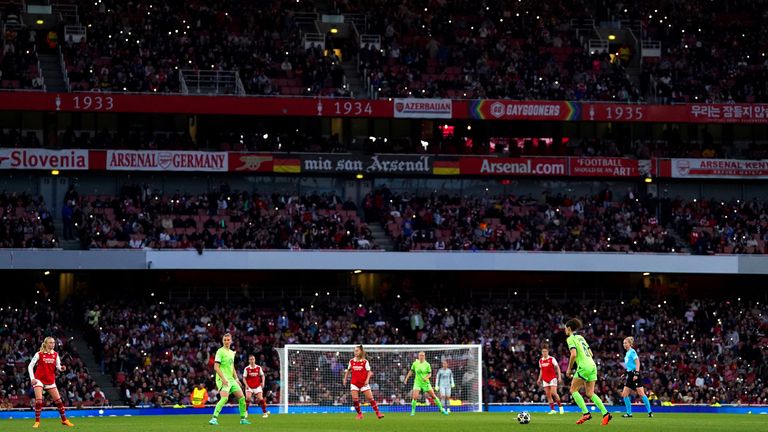Arsenal women held several of their WSL fixtures at the Emirates last season, as well as their Champions League games. 