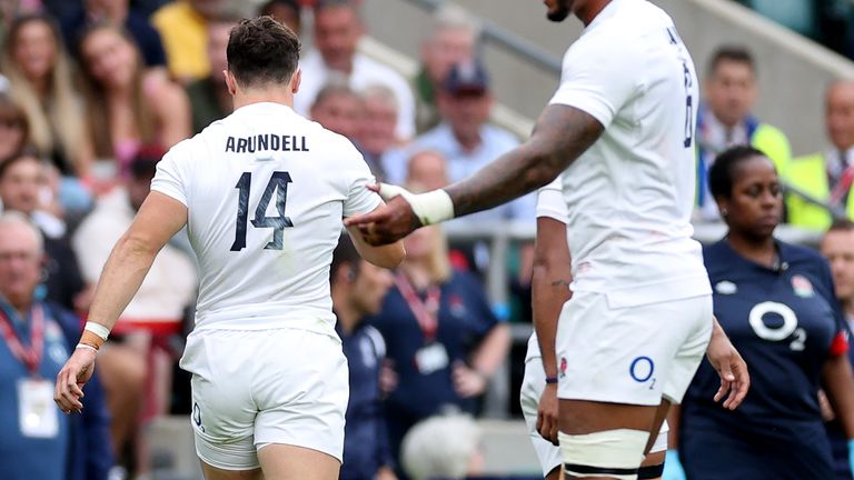 England wing Henry Arundell was sin-binned in the first half for stopping Liam Williams taking a quick-tap