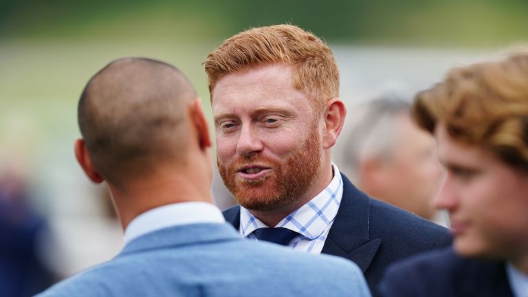 Jonny Bairstow celebrated a winner on the opening day of York's Ebor Festival