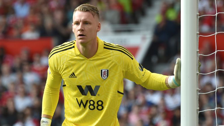 Bernd Leno stands guard against Manchester United