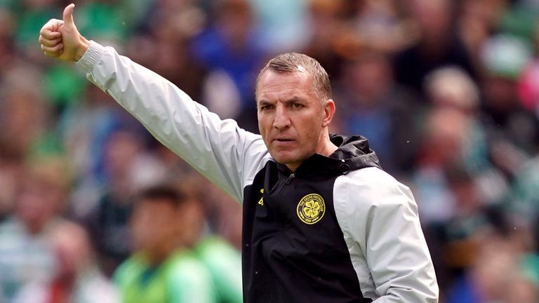 Brendan Rodgers returned to the Celtic Park touchline on Tuesday night.