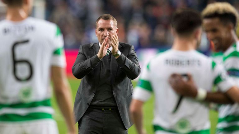 Celtic won away in the Champions League for the first time under Rodgers