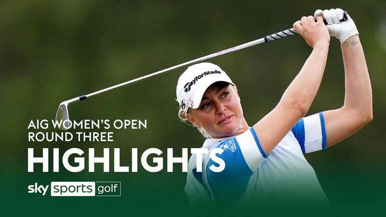 Highlights of the third round of the AIG Women&#39;s Open from Walton Heath.