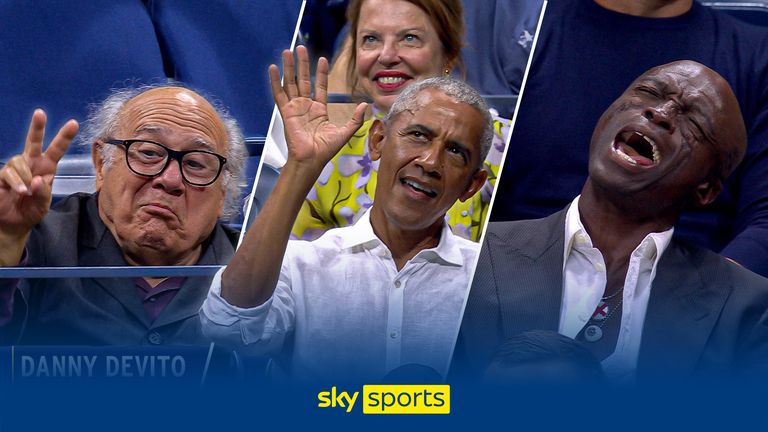 Danny Devito, Barack Obama and Seal have all been seen watching the US Open so far