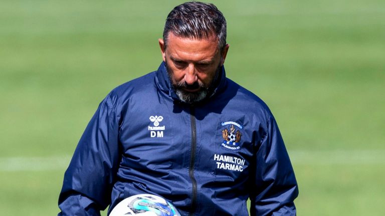 LARGS, SCOTLAND - JUNE 29: Derek McInnes during a Kilmarnock training session at Sportscotland National Sports Centre, on June 29, 2023, in Largs, Scotland. (Photo by Craig Williamson / SNS Group)