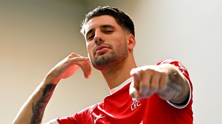 Liverpool's summer signing Dominik Szoboszlai