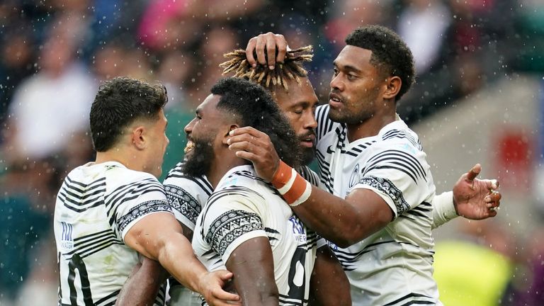 Fiji sealed a historic win over England 