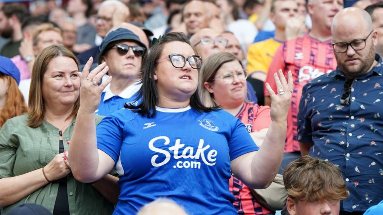 Everton fans are skeptical that change is coming at the club 