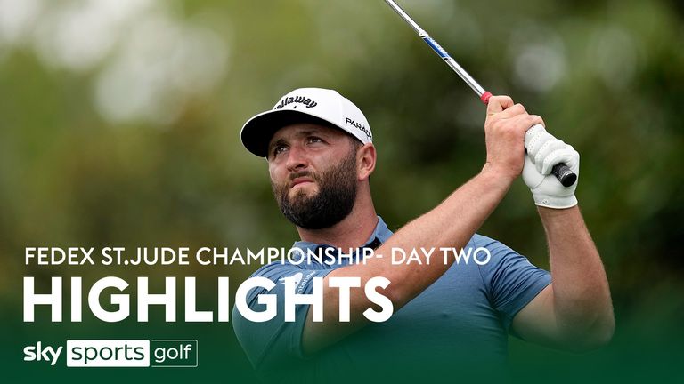 Highlights from day two of the FedEx St. Jude Championship from Memphis.