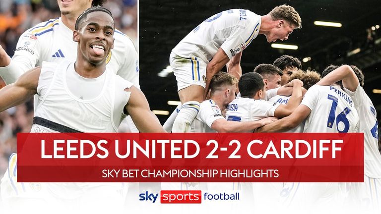 Leeds United 2-2 Cardiff City highlights: Summerville rescues point with  stoppage-time equaliser - Leeds Live