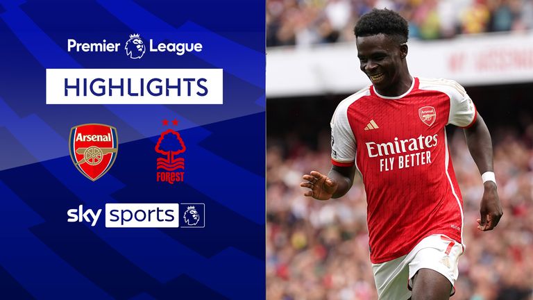Highlights of Arsenal against Nottingham Forest in the Premier League.