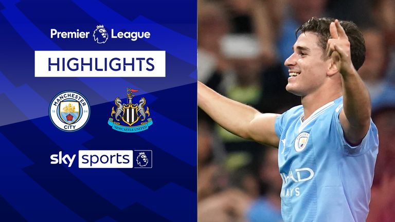 Highlights of Manchester City against Newcastle in the Premier League.