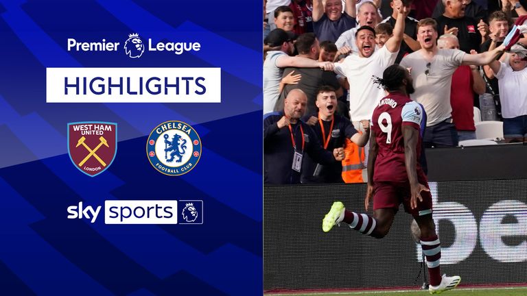 Highlights of West Ham against Chelsea in the Premier League.