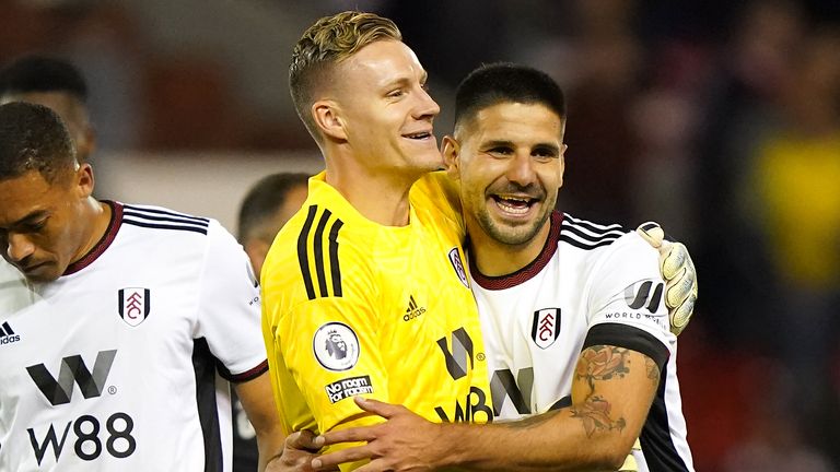 Bernd Leno describes team-mate Aleksandar Mitrovic as a "beast"