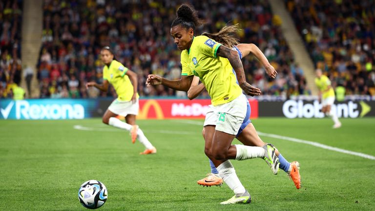Geyse featured at the World Cup for Brazil