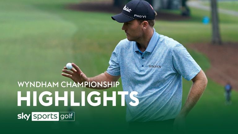 Highlights from day one of the Wyndham Championship at Sedgefield Country Club.