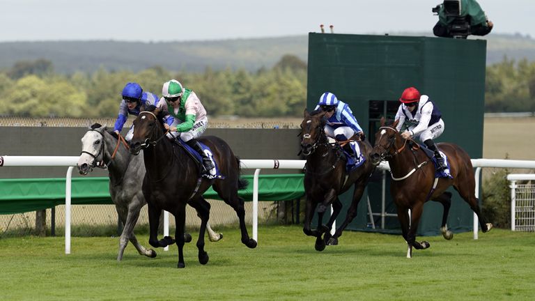 Ancient Rome wins the Coral Chesterfield Cup Handicap at Goodwood