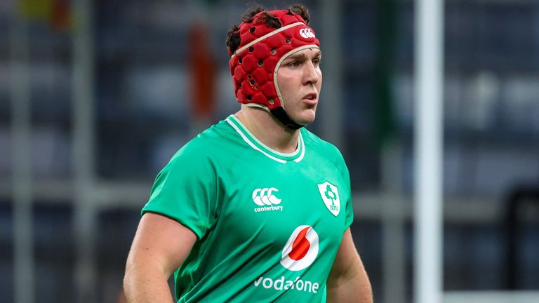 Ireland's Tom Stewart during the Bank of Ireland Nations Series match against Italy