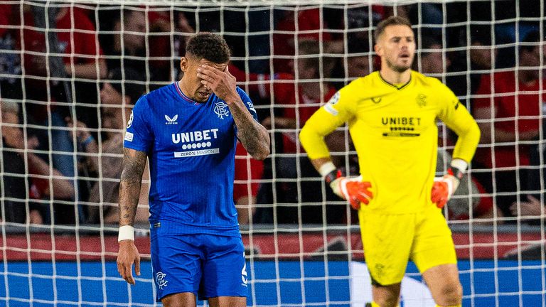 Rangers were hammered by PSV in Eindhoven 