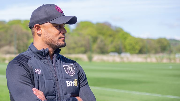 Burnley FC Manager Vincent Kompany poses for head shots at Burnly FC Training ground for the  documentary Mission to Burnley