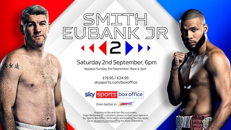 Liam Smith vs Chris Eubank Jr 2 booking info image