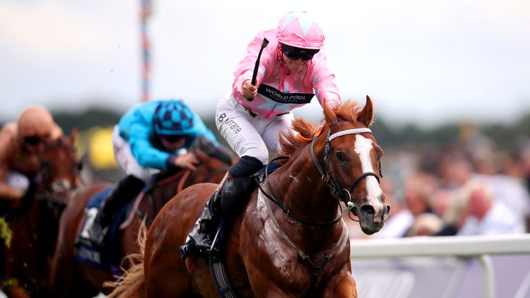 Sean Kirrane and Live In The Dream cause a shock in the Nunthorpe Stakes at York