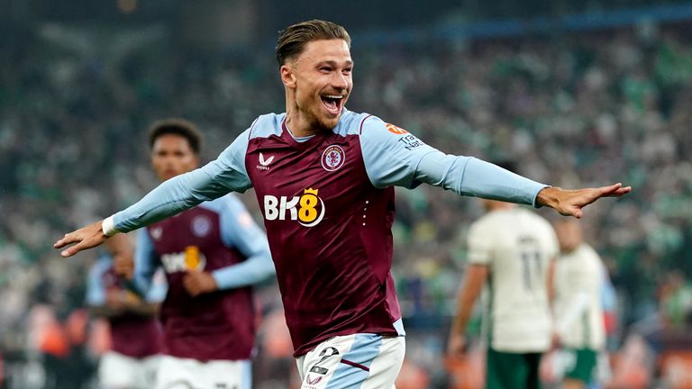 Aston Villa 3-0 Hibernian (8-0 agg): Matty Cash scores again as Unai  Emery's men book Europa Conference League group-stage spot | Football News  | Sky Sports