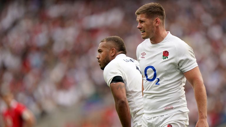 Owen Farrell kicked England into a 9-0 lead either side of half-time