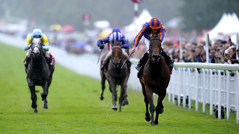 Paddington and Ryan Moore win the Sussex Stakes at Goodwood