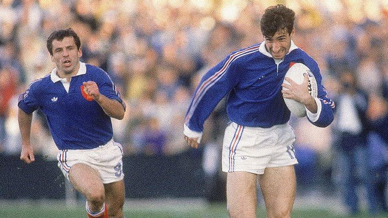 Patrice Lagisquet (right) played for France in the first edition of the Rugby World Cup in 1987