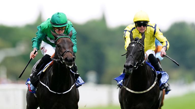 Relief Rally (left) wins the Lowther at York under Tom Marquand