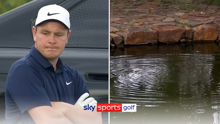 Robert MacIntyre had a nightmare with a seven on a par-three which saw him hit the water twice in front of Ryder Cup captain Luke Donald