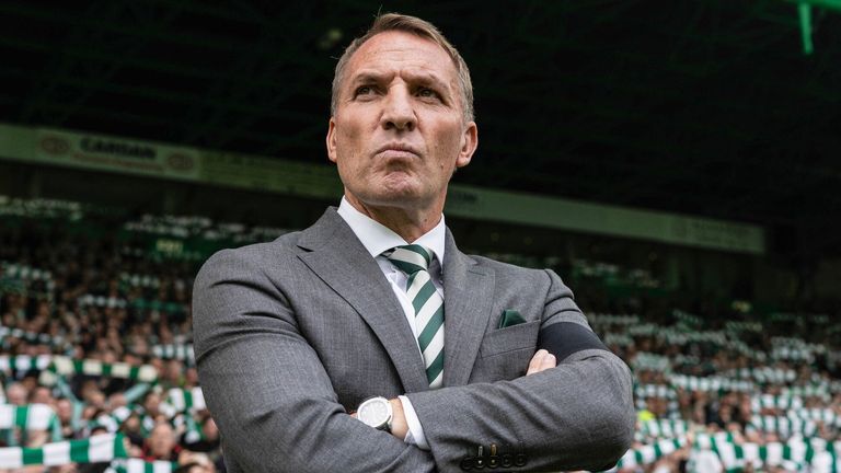 Brendan Rodgers pictured before Celtic's season opener against Ross County