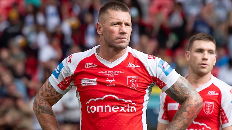 Hull KR captain Shaun Kenny-Dowall looks dejected at full time