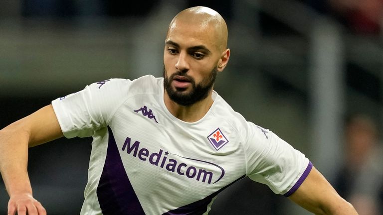 Fiorentina's Sofyan Amrabat is wanted by Man Utd