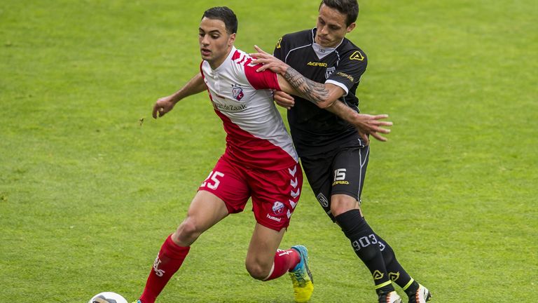 Sofyan Amrabat in action as a young player at FC Utrecht