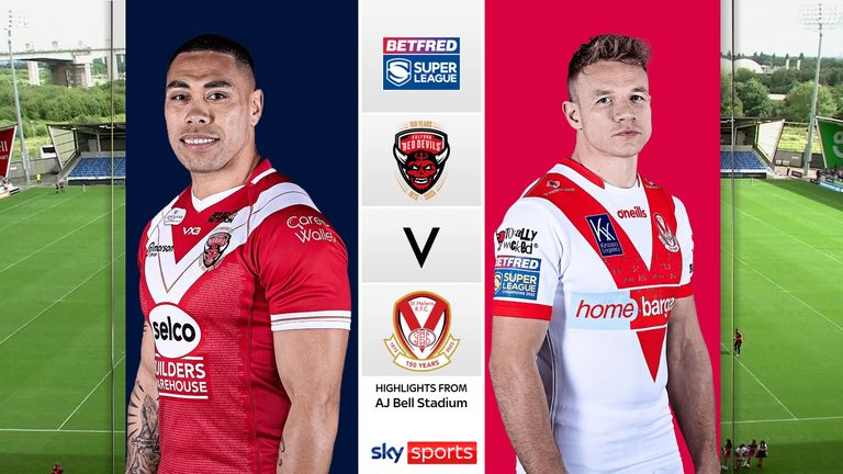 Highlights of the Super League match between Salford and St Helens.