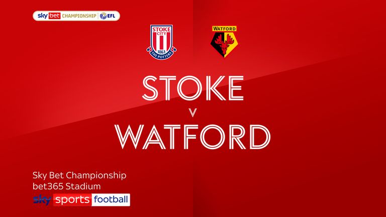 Watch highlights of the Sky Bet Championship match between Stoke and Watford.