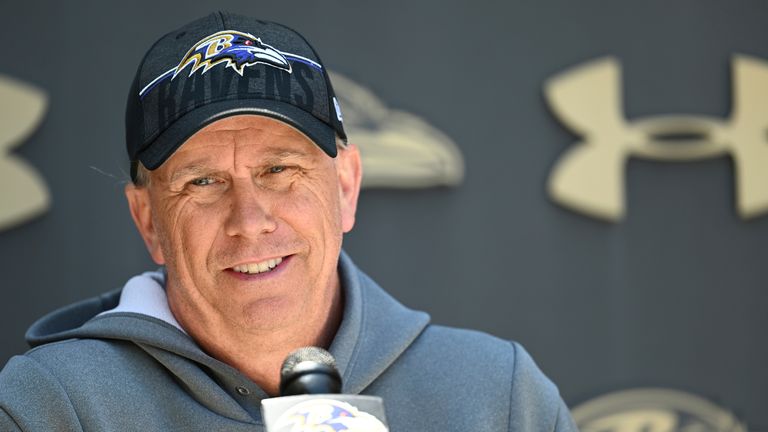 Baltimore Ravens offensive coordinator Todd Monken