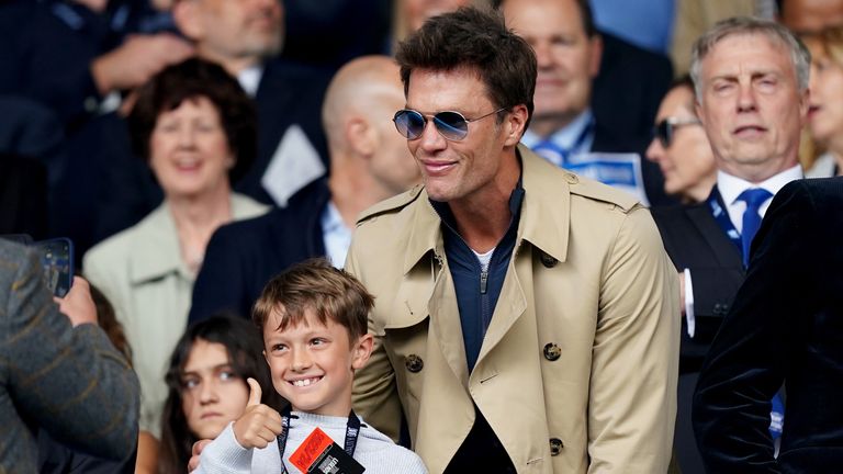 Birmingham City co-owner Tom Brady before the Sky Bet Championship match at St. Andrew's, Birmingham. Picture date: Saturday August 12, 2023.