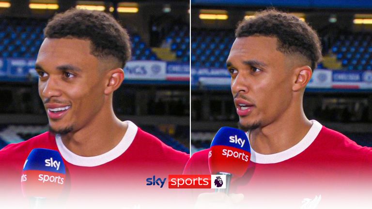 Trent Alexander-Arnold talks to Sky Sports after their 1-1 draw at home to Liverpool.