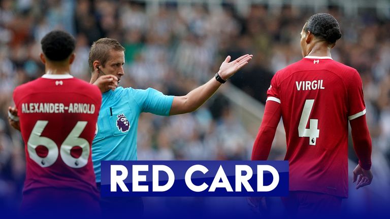 Van Dijk sees red against Newcastle