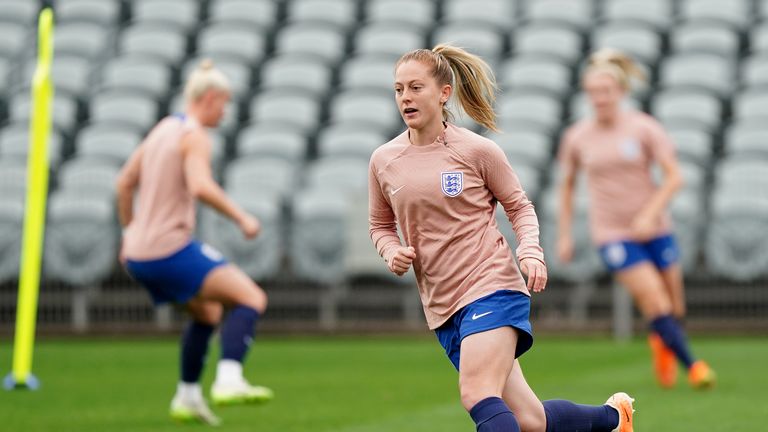 England's Keira Walsh in action during a training session at the Central Coast Stadium in Gosford, Australia. Picture date: Sunday August 6, 2023.
